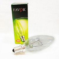 Лампа накаливания Favor С37 Свеча ДС Е14 220В 60Вт 660Лм 2700К 37х100мм картинка 